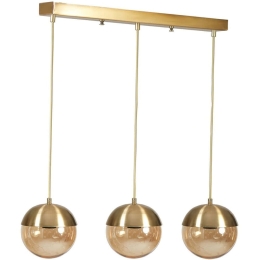 Φωτιστικό Οροφής - Ράγα Kure 941RTN1217 55x15x70cm 3xE27 40W Gold Opviq