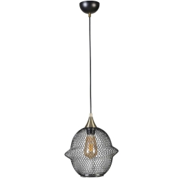 Φωτιστικό Οροφής Merkur 941RTN1277 Φ25x70cm 1xE27 40W Black Opviq