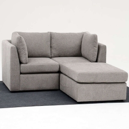 Καναπές Γωνιακός Mottona Mini 825BLC2879 180x180x84cm Light Grey