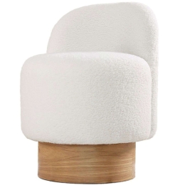 Σκαμπό Monre Teddy 209FLF1392 Φ47x66cm White