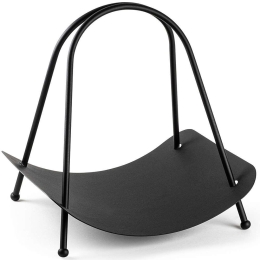 Ξυλιέρα Τζακιού 247HFM1163 42x39x50cm Black Aberto Design Μέταλλο