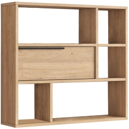Ραφιέρα Τοίχου 956LCS3445 90,1x22x81cm Light Walnut