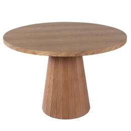 Τραπέζι Albero 117FRF1244 Φ120x75cm Oak Mdf,Ξύλο