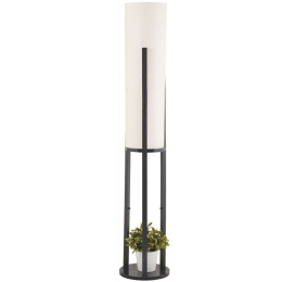 Φωτιστικό Δαπέδου Circle Dor 390FLH2284 25x134cm E27 60W Black Opviq