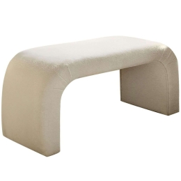 Σκαμπό Nu Bench Teddy 383EVN1121 106x46x45cm Off White