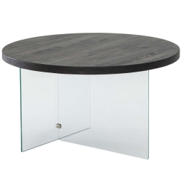 Τραπέζι Σαλονιού Serenity 552NOS2403 70x40cm Clear-Anthracite