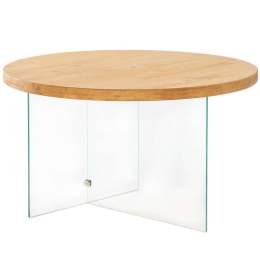 Τραπέζι Σαλονιού Serenity 552NOS2411 70x40cm Clear-Oak