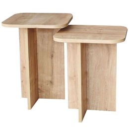 Ζιγκόν (Σετ 2Τμχ) Blues 552NOS1481 40x40x50/40x40x55cm Oak