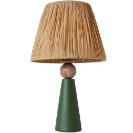 Φωτιστικό Επιτραπέζιο 687HMY2203 24x46cm E27 40W Green-Brown Opviq