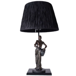 Φωτιστικό Επιτραπέζιο 687HMY2214 33x63cm E27 40W Black-Bronze Opviq