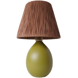 Φωτιστικό Επιτραπέζιο 687HMY2230 Φ24X37cm E27 40W Olive Green Opviq