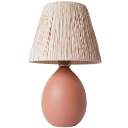 Φωτιστικό Επιτραπέζιο 687HMY2231 Φ24X37cm E27 40W Cream-Orange Opviq