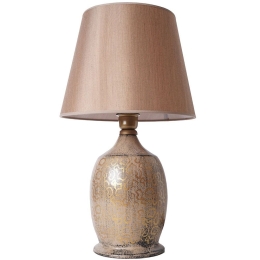 Φωτιστικό Επιτραπέζιο 687HMY2240 Φ30x55cm E27 40W Gold Opviq