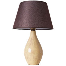 Φωτιστικό Επιτραπέζιο 687HMY2286 30x48cm E27 40W Cream-Brown Opviq