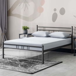 Κρεβάτι K70 (Για Στρώμα 120x200cm) 319HBV1108 120x200x95cm Black Ημίδιπλο