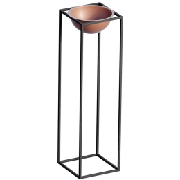 Κασπώ 247HFM1174 28x28x80cm Black-Copper Aberto Design Μέταλλο