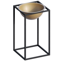 Κασπώ 247HFM1181 17x17x40cm Black-Gold Aberto Design Μέταλλο