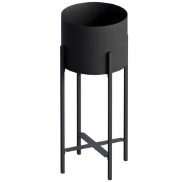Κασπώ 247HFM1196 23x23x48cm Black Aberto Design Μέταλλο