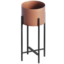 Κασπώ 247HFM1198 23x23x48cm Black-Copper Aberto Design Μέταλλο