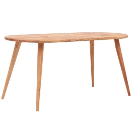 Τραπέζι Ares 284MTL1103 160x80x75cm Oak Ξύλο