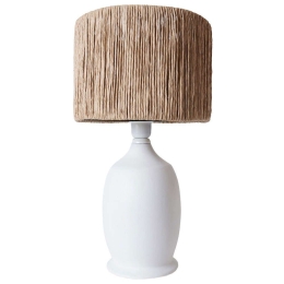 Φωτιστικό Επιτραπέζιο 687HMY2288 30x50cm E27 40W White-Oak Opviq