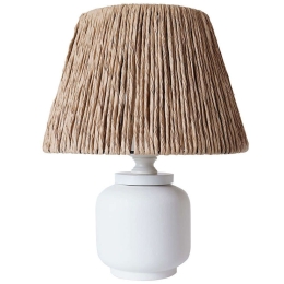 Φωτιστικό Επιτραπέζιο 687HMY2304 25x40cm E27 40W Natural-White Opviq