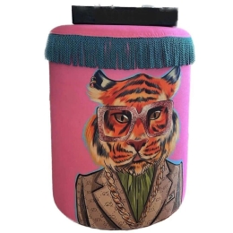 Σκαμπό Jungle Scar Tiger 741QNF1119 45x60cm Multi