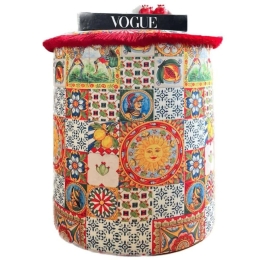 Σκαμπό Jungle Scar 741QNF1118 45x60cm Multi