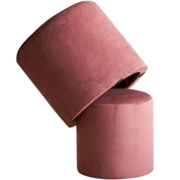 Σκαμπό Nilka Matruska Babyface 741QNF1156 50x50cm Pink