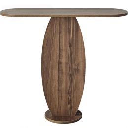 Κονσόλα Ellittica 552NOS2495 100x30x81cm Walnut Μοριοσανίδα, Μελαμίνη