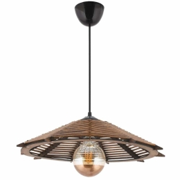 Φωτιστικό Οροφής Magda 390FLH1831 40x40x55cm 1xE27 40W Brown-Black Opviq