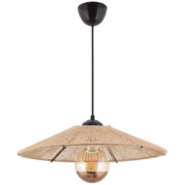 Φωτιστικό Οροφής Merten 390FLH1836 40x40x55cm 1xE27 40W Natural-Black Opviq