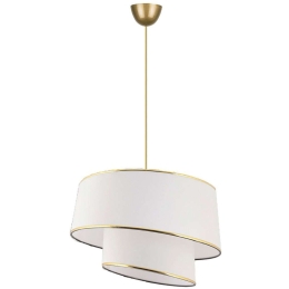 Φωτιστικό Οροφής Barette 390FLH1840 32x32x70cm E27 40W White-Gold Opviq