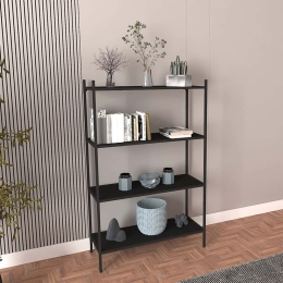 Ραφιέρα Δαπέδου Marta 706CLN1173 80x30x125cm Black