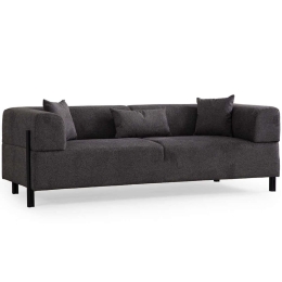 Καναπές Τριθέσιος Gio 560ARE2366 225x93x75cm Anthracite