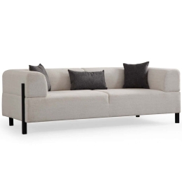 Καναπές Τριθέσιος Gio 560ARE2368 225x93x75cm White