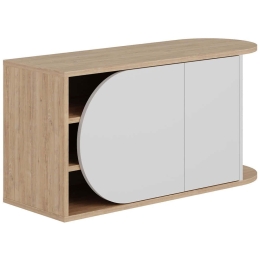 Παπουτσοθήκη Nova 855DTE5169 104x37x50cm Oak-White Μοριοσανίδα, Μελαμίνη
