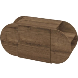 Παπουτσοθήκη Pozy 855DTE5172 110x40,4x50cm Dark Oak Μοριοσανίδα, Μελαμίνη