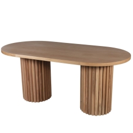 Τραπέζι Italyan Masa 117FRF1275 170x90x75cm Natural Mdf,Ξύλο