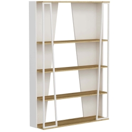 Βιβλιοθήκη Lissa 550ARN3434 123,6x32x179,6cm White-Oak