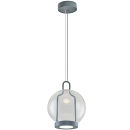Φωτιστικό Οροφής 701CHD1611 Φ18x120cm Led 1300lm 13W 3000K Grey Opviq