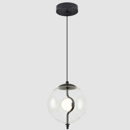 Φωτιστικό Οροφής 701CHD1647 Φ18x120cm 1xG4 10W Clear-Black Opviq