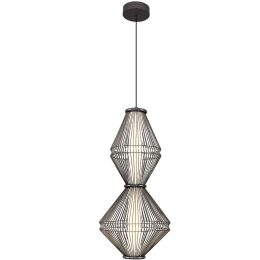 Φωτιστικό Οροφής 701CHD1668 Φ25x120cm Led 1600lm 16W 3000K Platinum Opviq