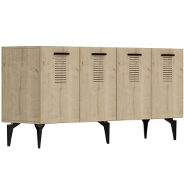 Μπουφές Asimo 475OLV2770 150x40x79cm Oak Μοριοσανίδα, Μελαμίνη