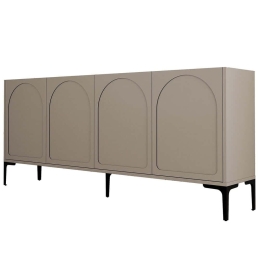 Μπουφές Lyon 845HCT5532 180x35x79cm Mocha Particle Board, Melamine