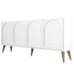 Μπουφές Lyon 845HCT5533 180x35x81cm White Particle Board, Melamine
