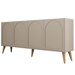 Μπουφές Lyon 845HCT5535 180x35x81cm Mocha Μοριοσανίδα, Μελαμίνη