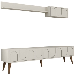 Σύνθεση Τηλεόρασης Lyon 845HCT5587 180x35x44cm Cream