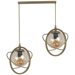 Φωτιστικό Οροφής - Ράγα Nepal 846STL1675 45x25x70cm 2xE27 40W Gold Opviq