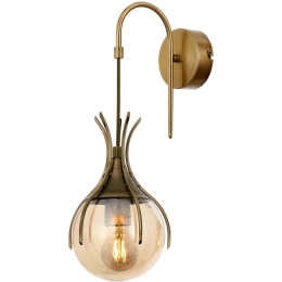 Φωτιστικό Τοίχου - Απλίκα 301AUR1525 Φ18x40cm 1xE27 6W Gold Opviq